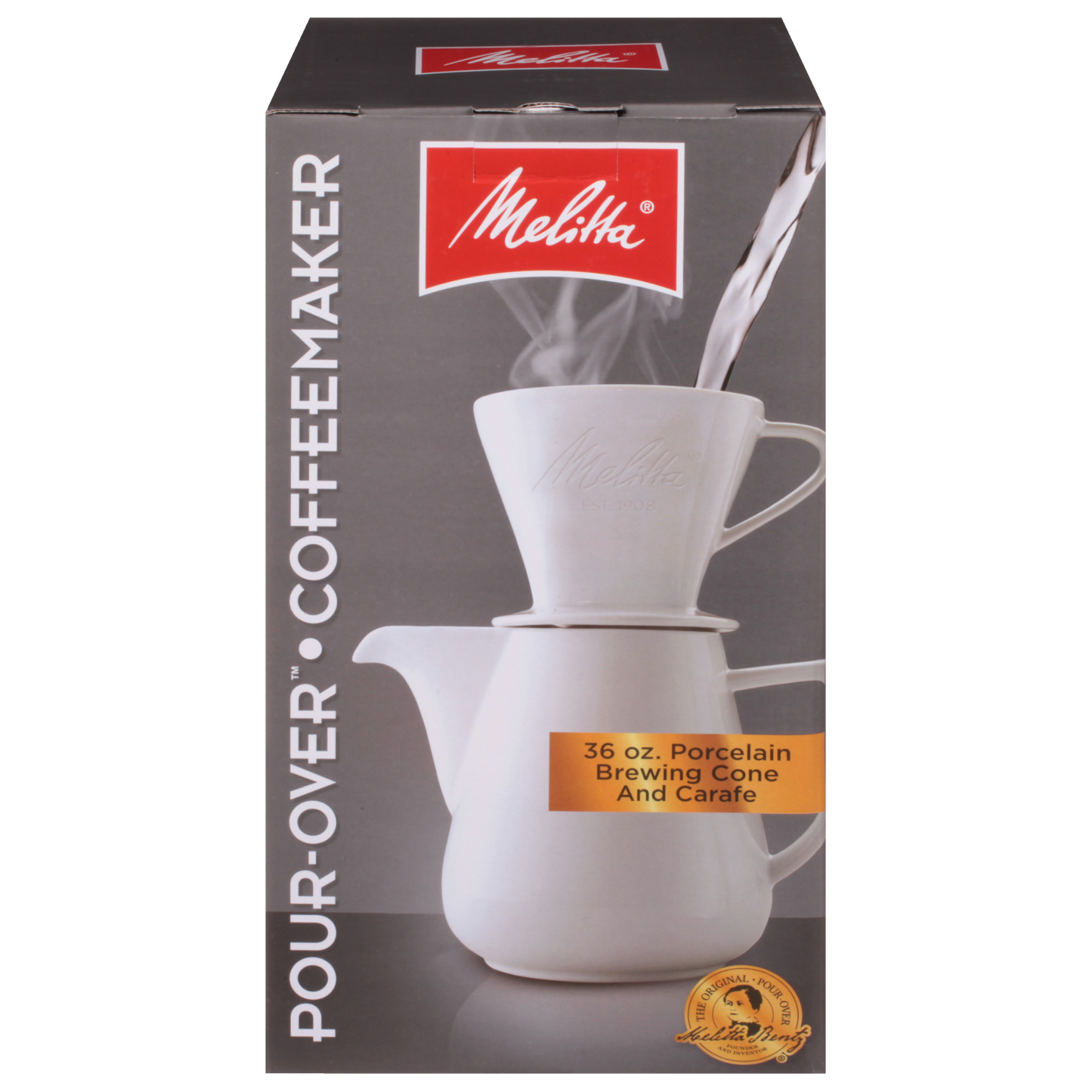 Porcelain Pour-Over Coffeemaker & Carafe Set (36oz)