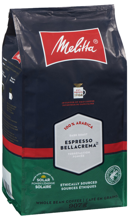 Espresso Bella Crema Whole Bean - RainForest Alliance Certified - 2lb