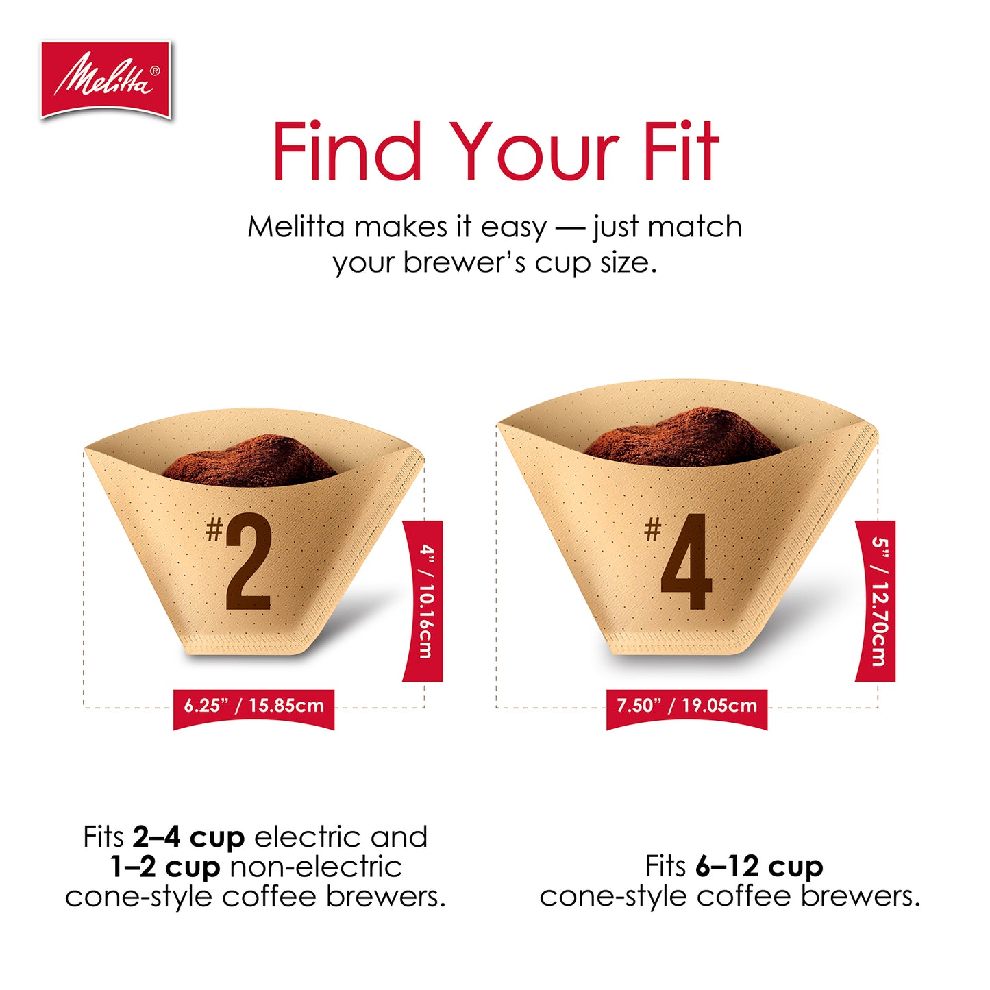 #2 Cone Filter Paper Natural Brown - 100 Count