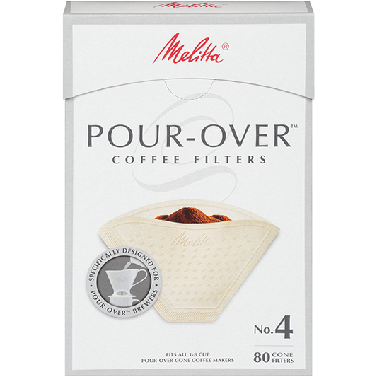 Melitta No. 4 Pour-Over Coffee Filters