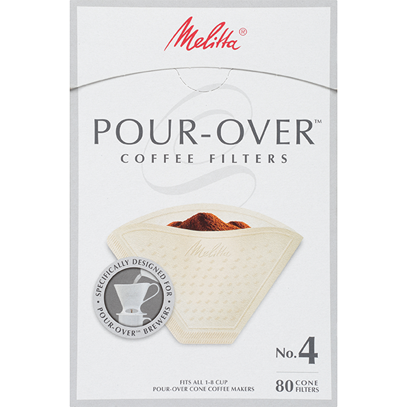Melitta No. 4 Pour-Over Coffee Filters