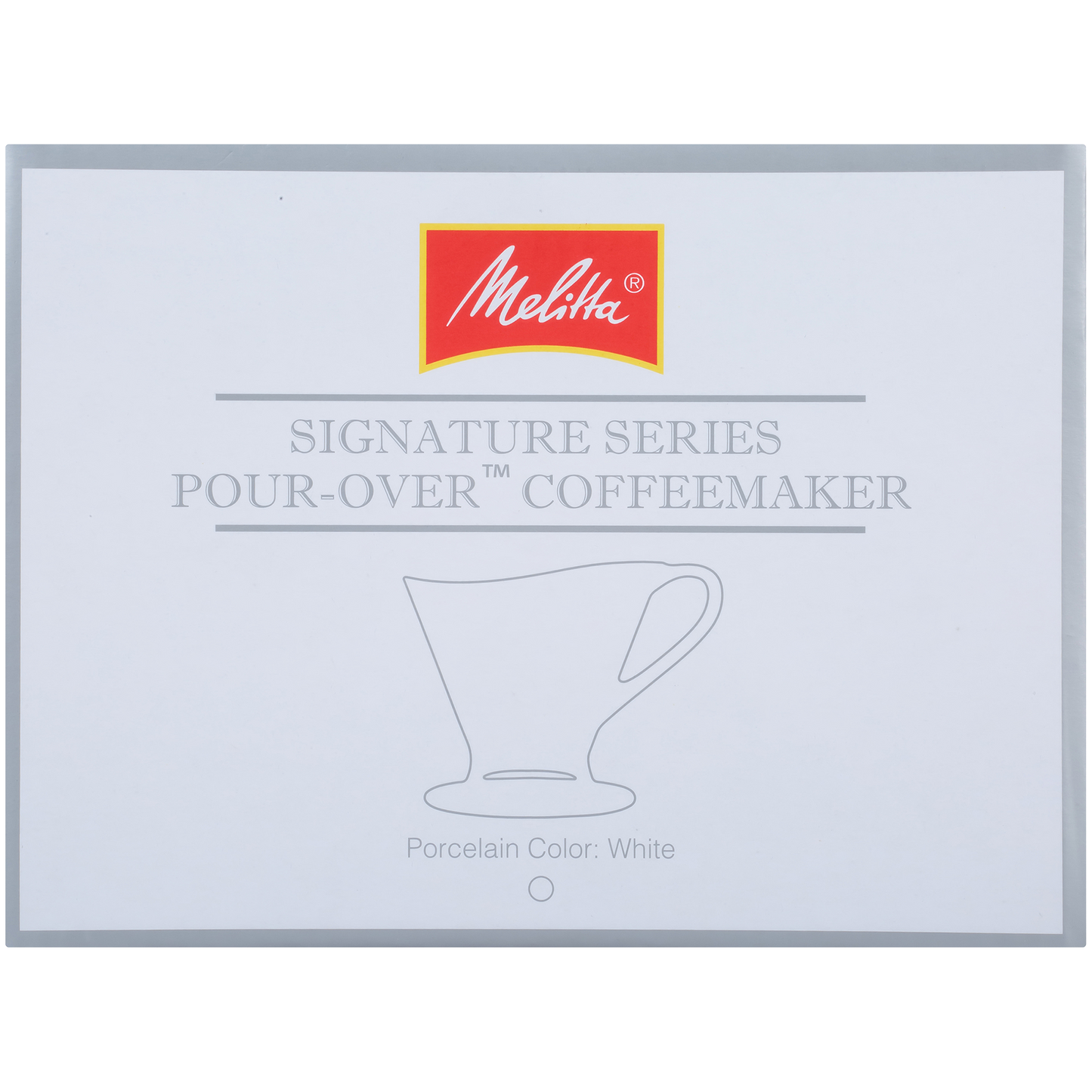 Signature Series 1-Cup Pour-Over Coffeemaker - Porcelain, White