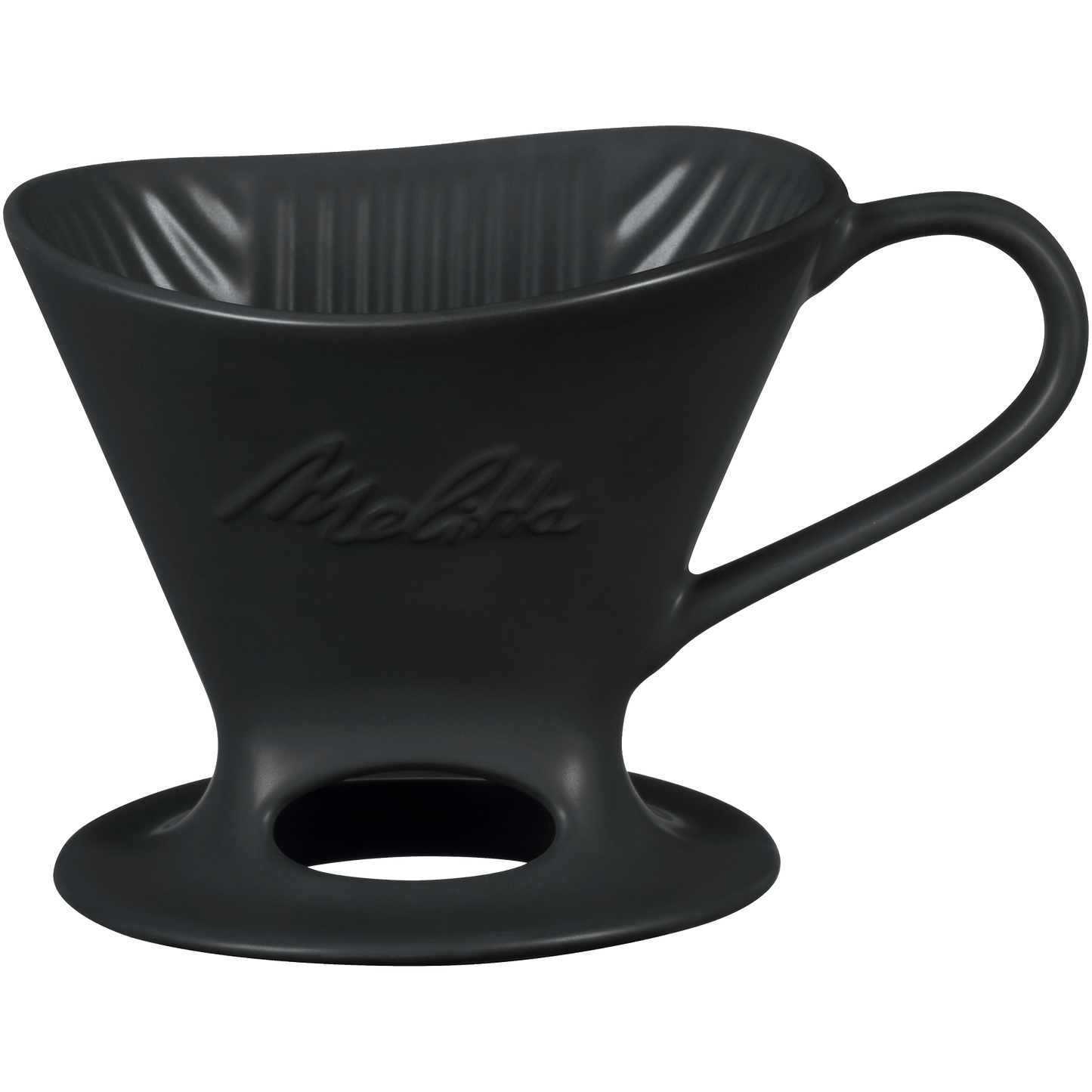 Signature Series 1-Cup Pour-Over Coffeemaker - Porcelain, Glossy Black