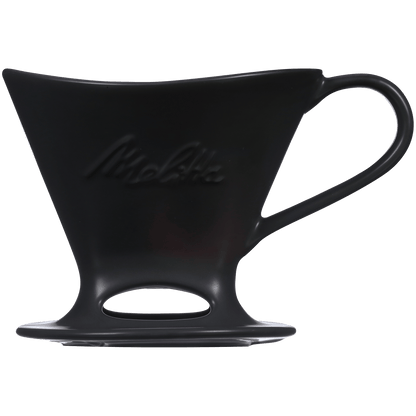 Signature Series 1-Cup Pour-Over Coffeemaker - Porcelain, Glossy Black