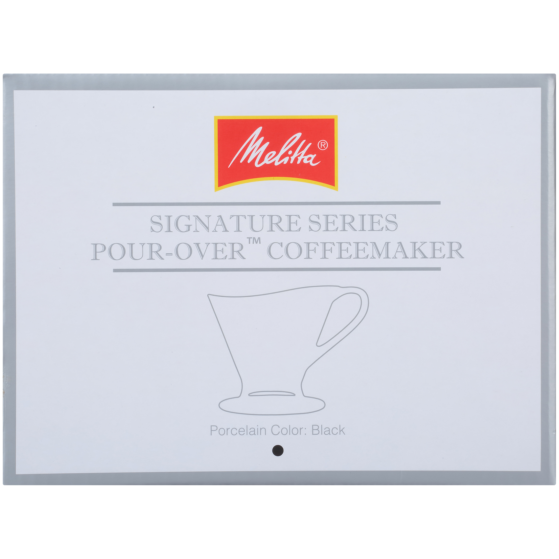 Signature Series 1-Cup Pour-Over Coffeemaker - Porcelain, Matte Black