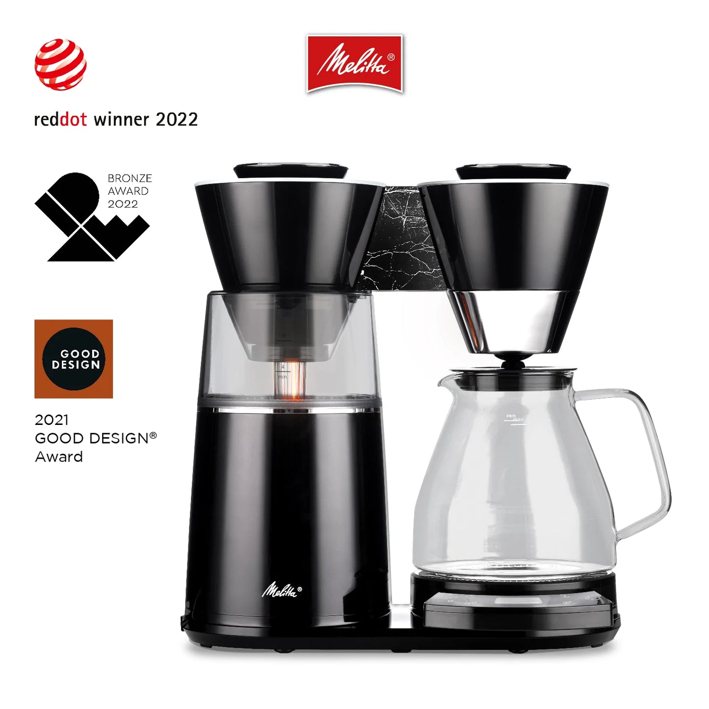 Melitta® Vision™ Marble Black 12-Cup Luxe Drip Coffeemaker