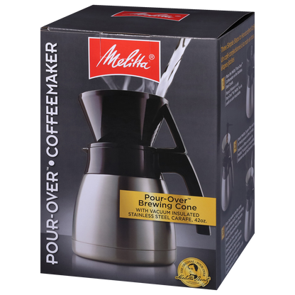 New Thermal Pour-Over™ Coffeemaker & Stainless Carafe Set