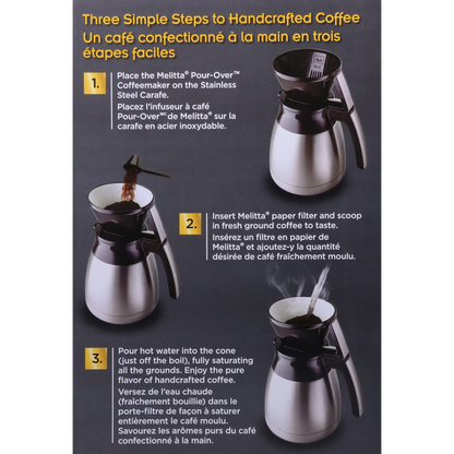 New Thermal Pour-Over™ Coffeemaker & Stainless Carafe Set