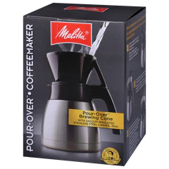New Thermal Pour-Over™ Coffeemaker & Stainless Carafe Set