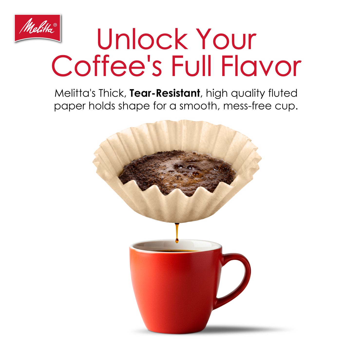 8-12 Cup Basket Filter Paper Natural Brown - 100 Count