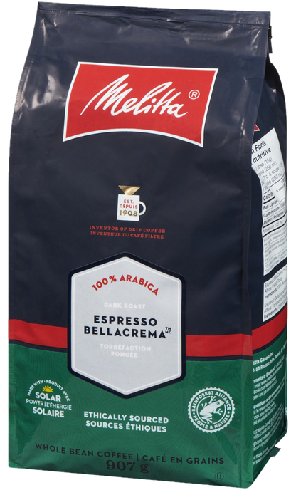 Espresso Bella Crema Whole Bean - RainForest Alliance Certified - 2lb