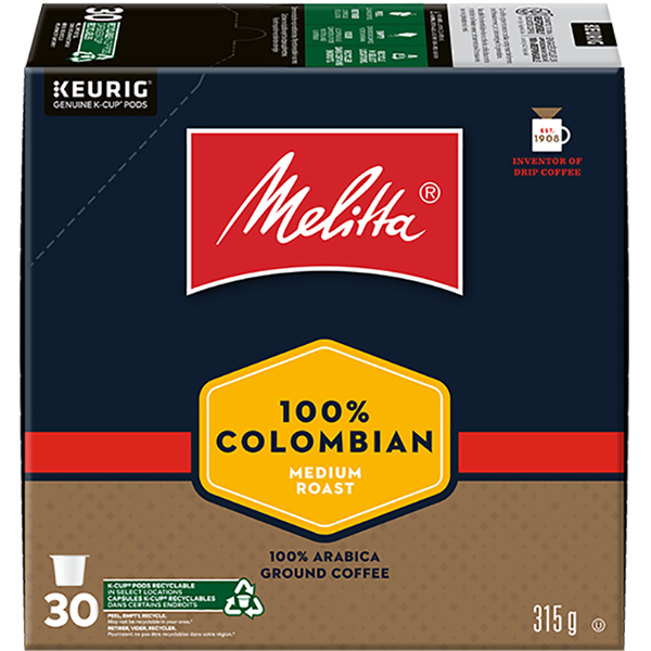 100% Colombian Single Serve Medium Roast K-Cup - 30ct