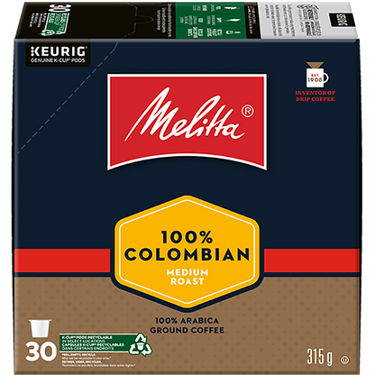100% Colombian Single Serve Medium Roast K-Cup - 30ct