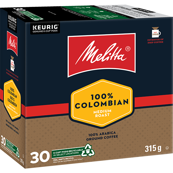 100% Colombian Single Serve Medium Roast K-Cup - 30ct