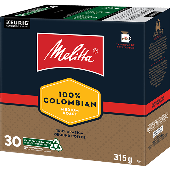 100% Colombian Single Serve Medium Roast K-Cup - 30ct