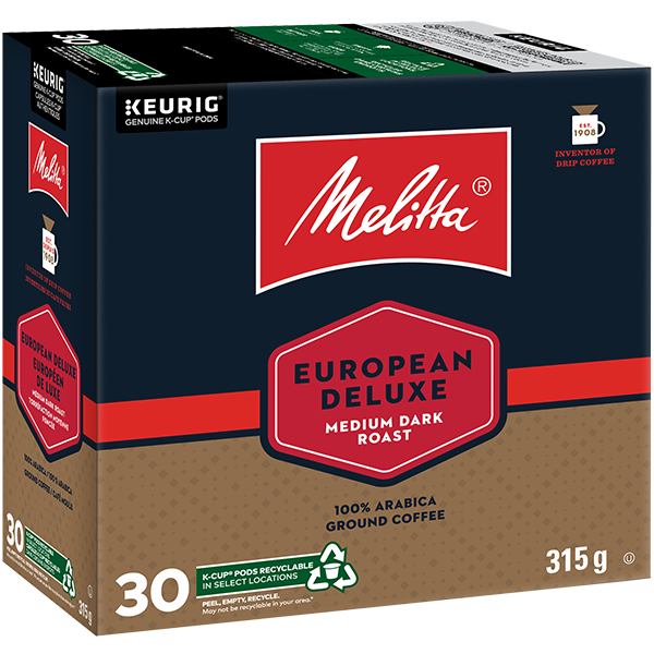 European Deluxe Single Serve Medium Dark Roast K-Cup - 30 ct