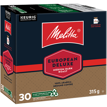 European Deluxe Single Serve Medium Dark Roast K-Cup - 30 ct