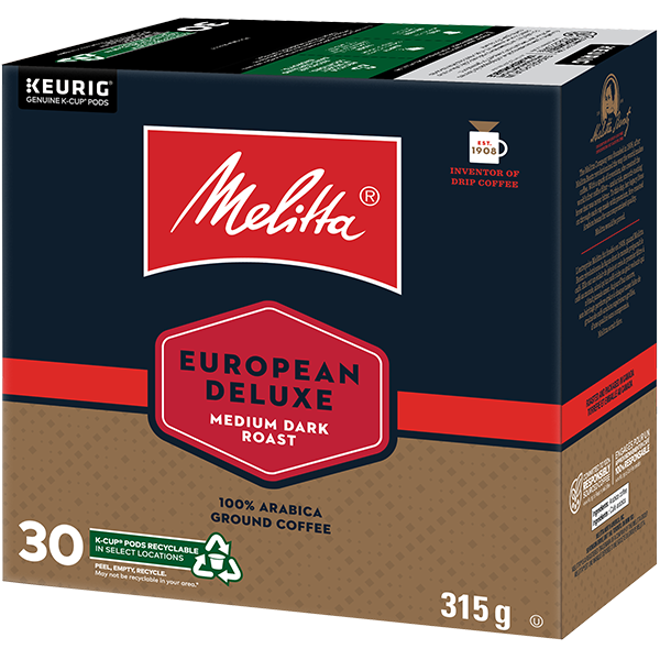 European Deluxe Single Serve Medium Dark Roast K-Cup - 30 ct