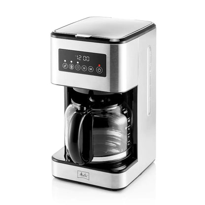 Homeart Coffee Virtuoso Gourmet Coffee Maker with Automatic Anti Drip, Auto  Shut-Off & Removable Filter Holder, Makes 12 Cups - Chrome