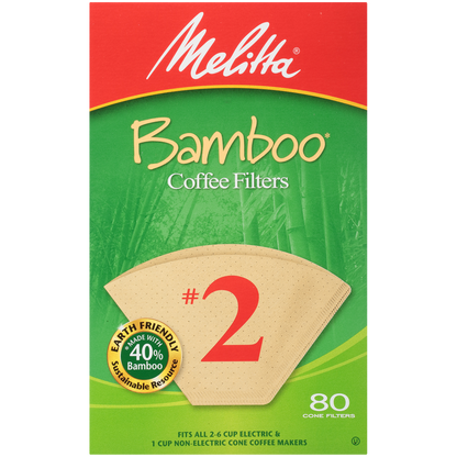 #2 Cone Bamboo Filter Paper - 80 Count