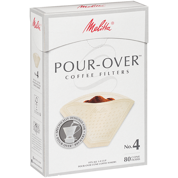 Melitta No. 4 Pour-Over Coffee Filters
