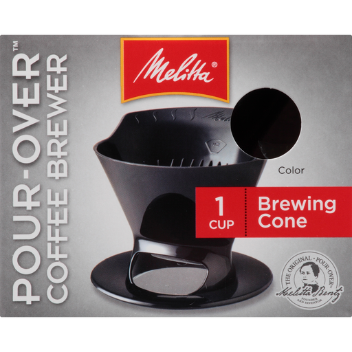 1-Cup Pour-Over™ Coffee Brew Cone - Black hover