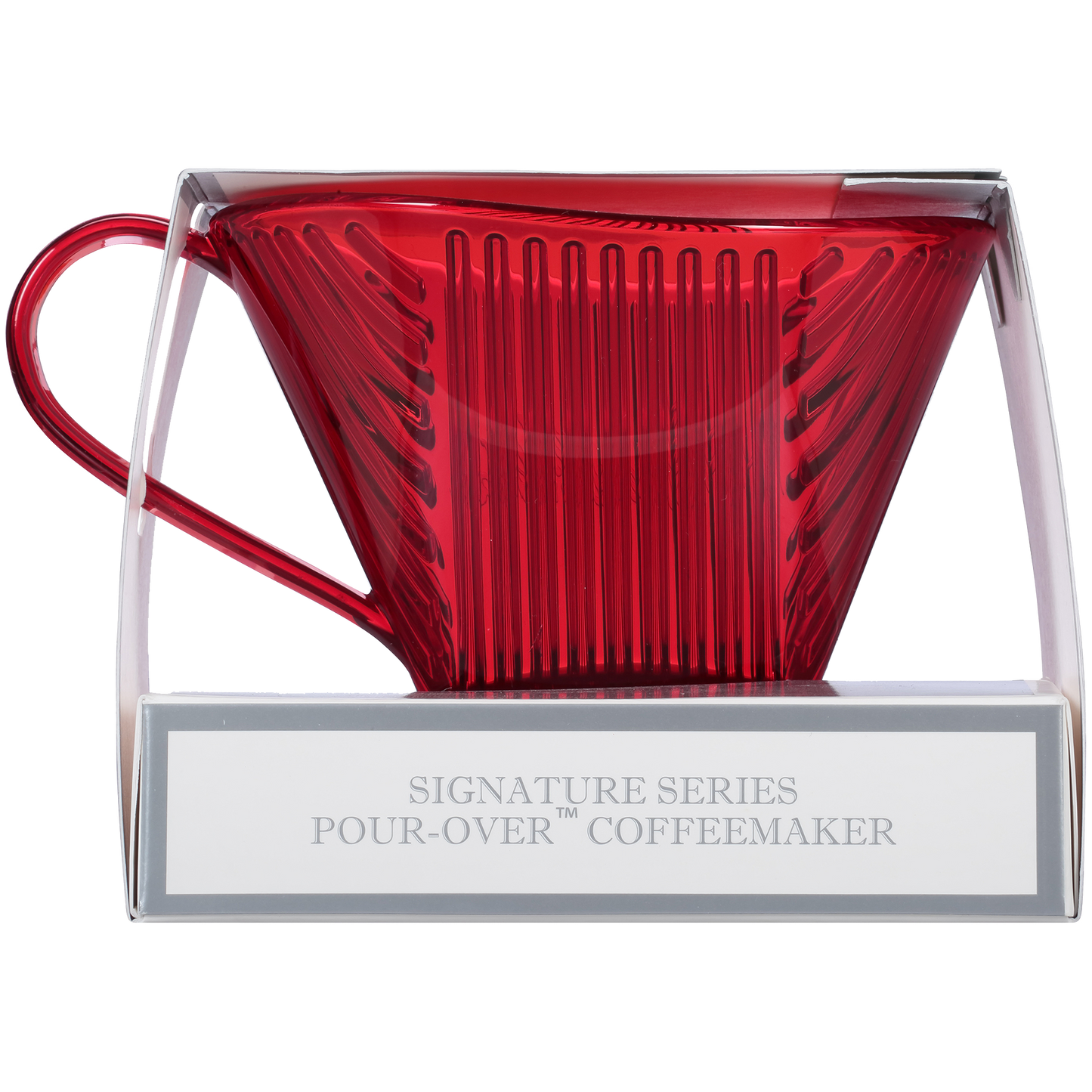Signature Series 1-Cup Pour-Over Coffeemaker - Tritan™ Translucent Red