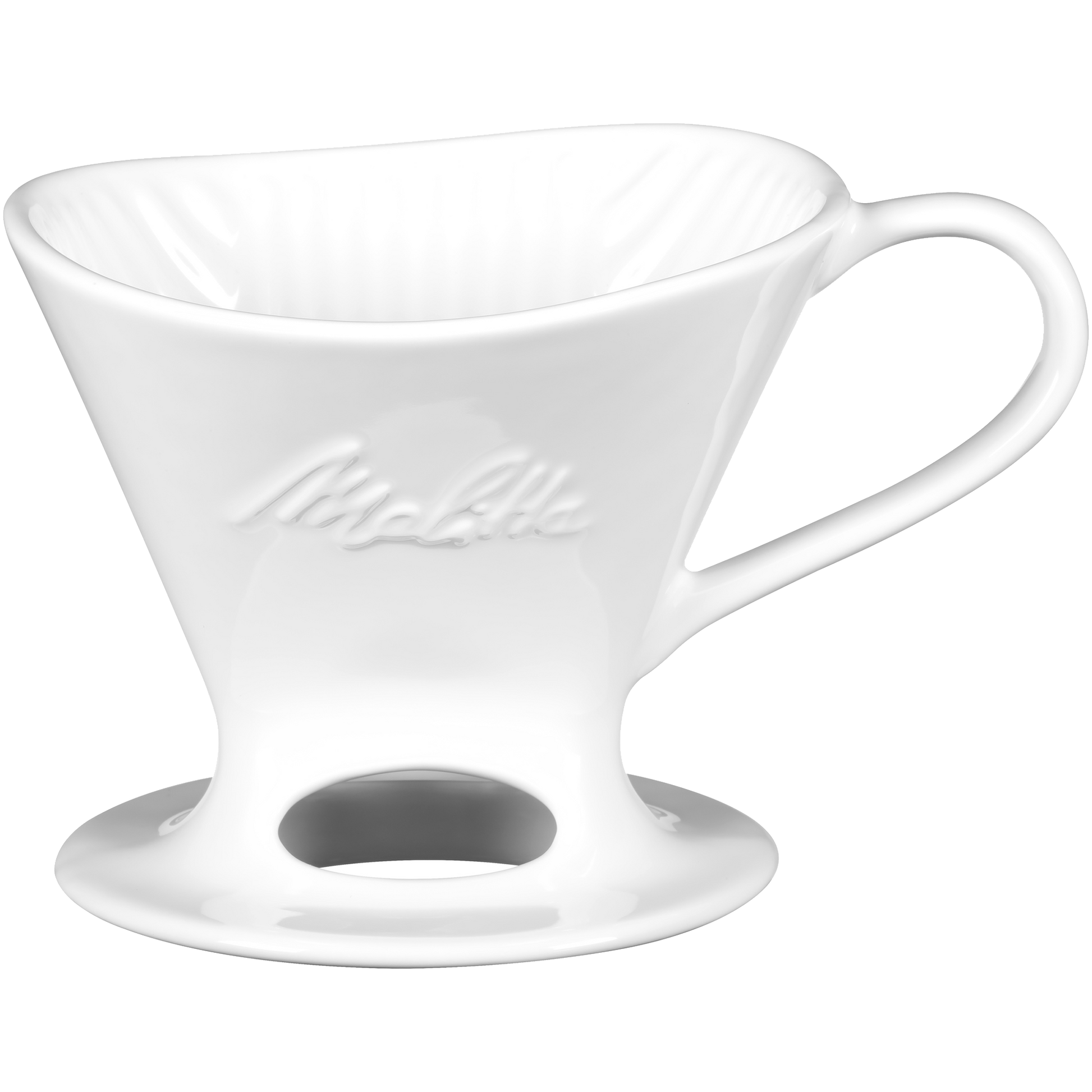 Melitta® Signature Series 1-Cup Pour-Over - Porcelain, White Melitta® Signature Series 1-Cup Pour-Over - Porcelain, White