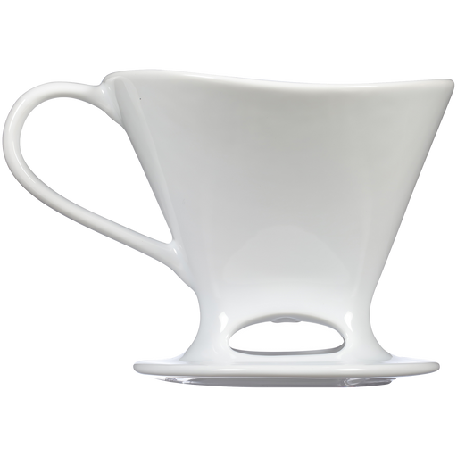 Signature Series 1-Cup Pour-Over Coffeemaker - Porcelain, White main