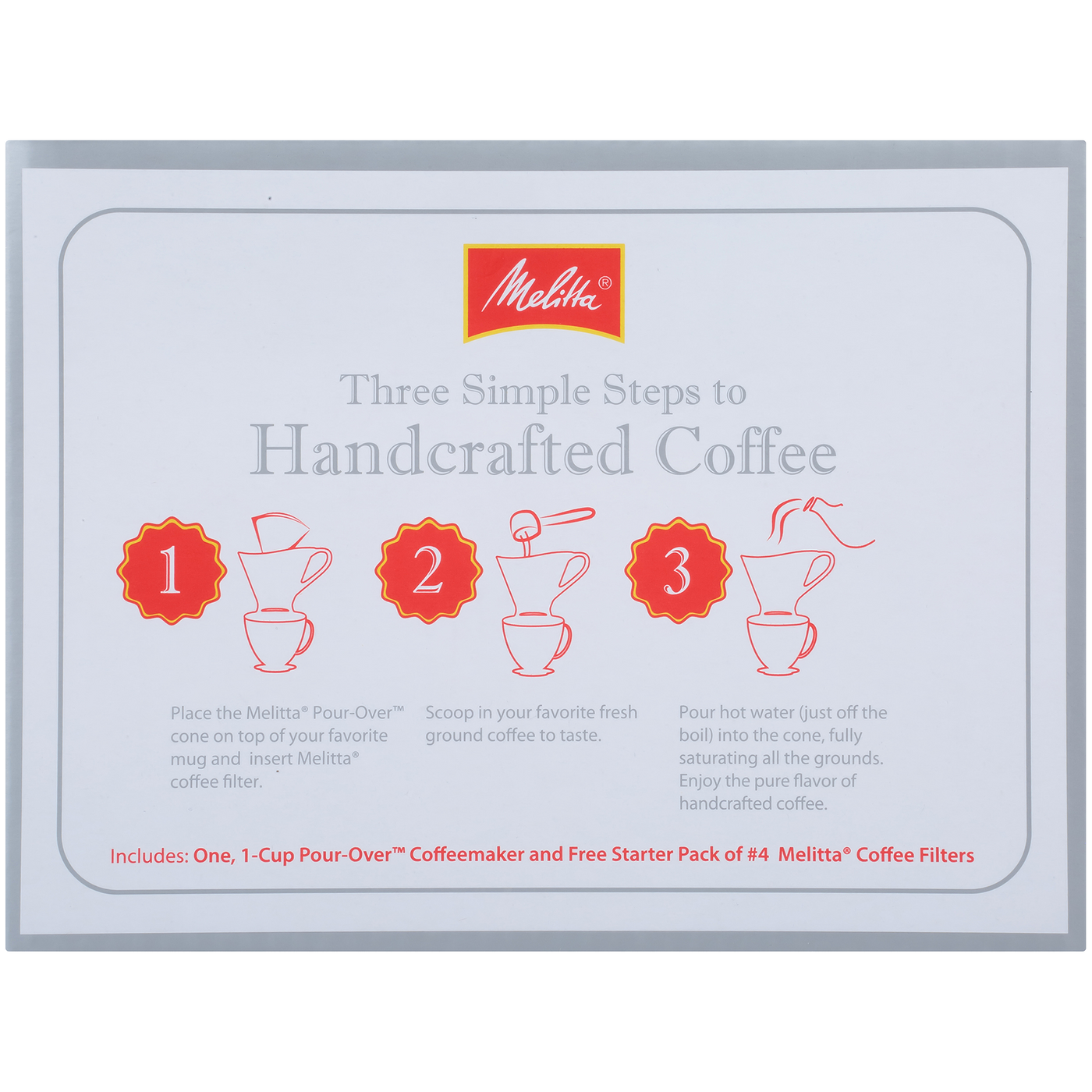 Melitta® Signature Series 1Cup PourOver Porcelain, White — Melitta USA