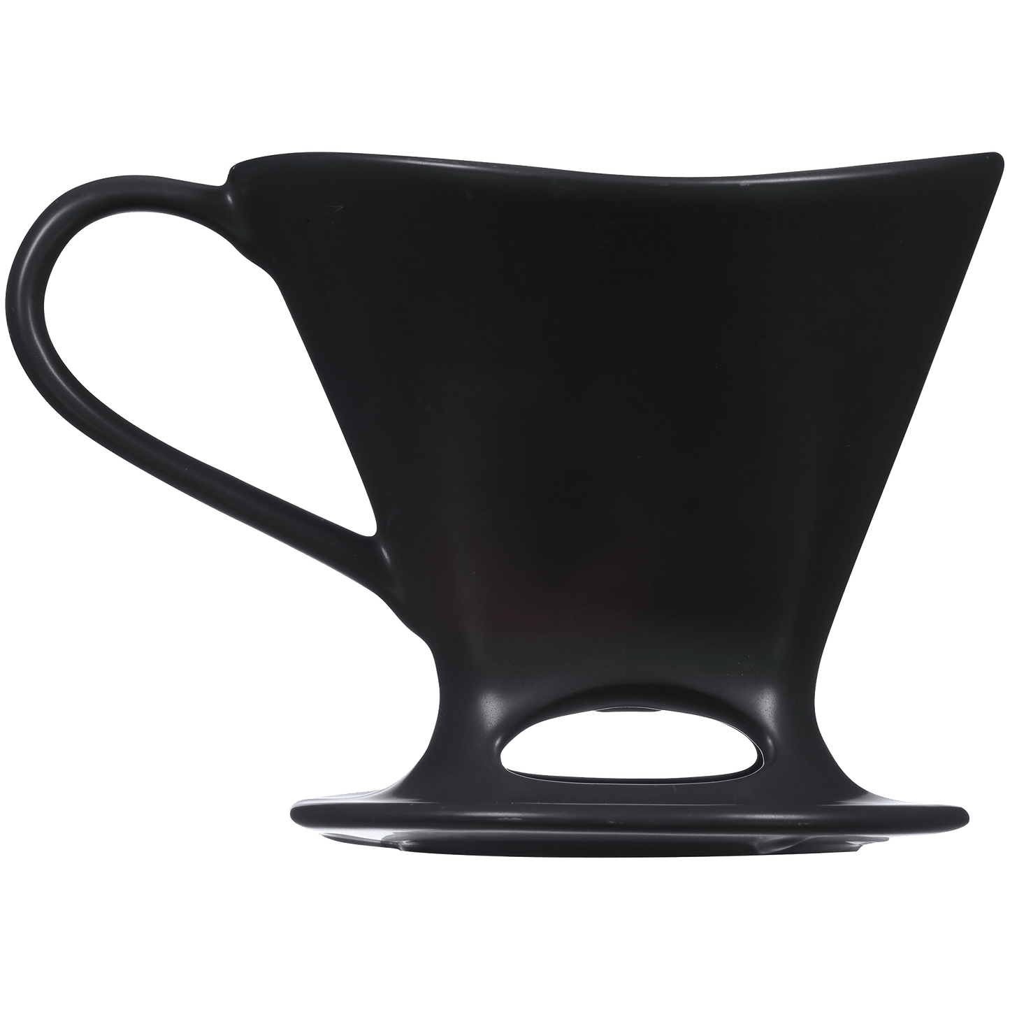 Signature Series 1-Cup Pour-Over Coffeemaker - Porcelain, Glossy Black