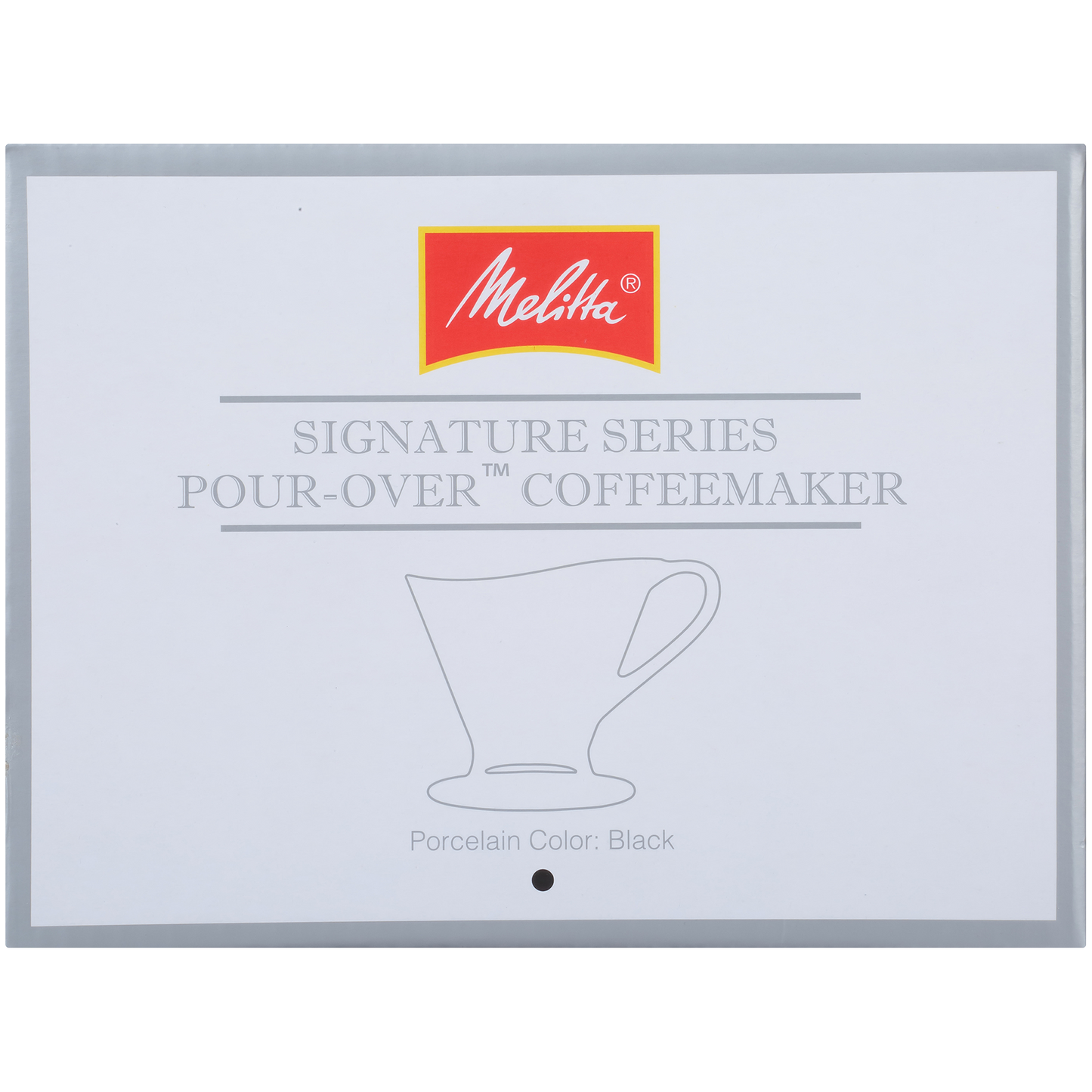 Signature Series 1-Cup Pour-Over Coffeemaker - Porcelain, Matte Black