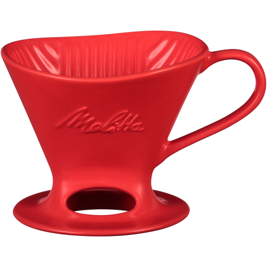 Signature Series 1-Cup Pour-Over Coffeemaker - Porcelain, Matte Red