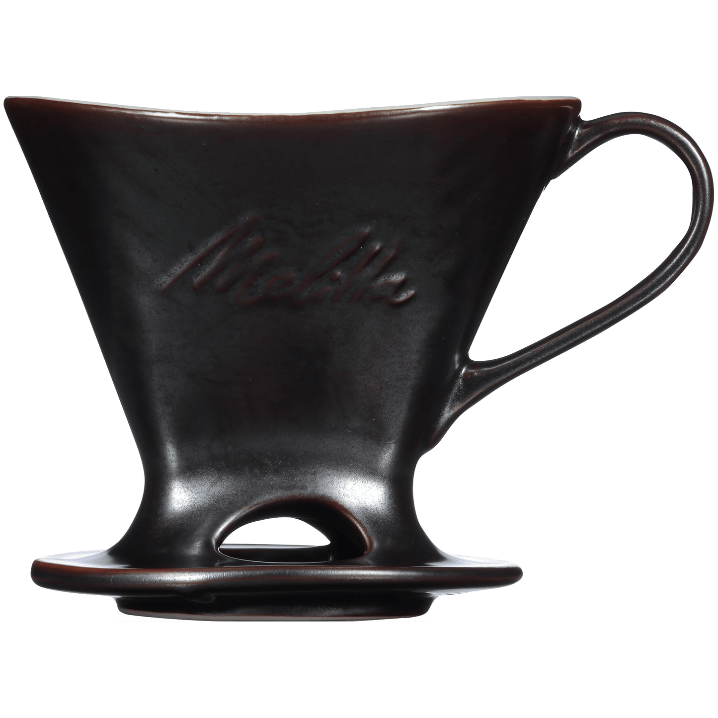 Signature Series 1-Cup Pour-Over Coffeemaker - Porcelain With Metallic Finish, Gunmetal