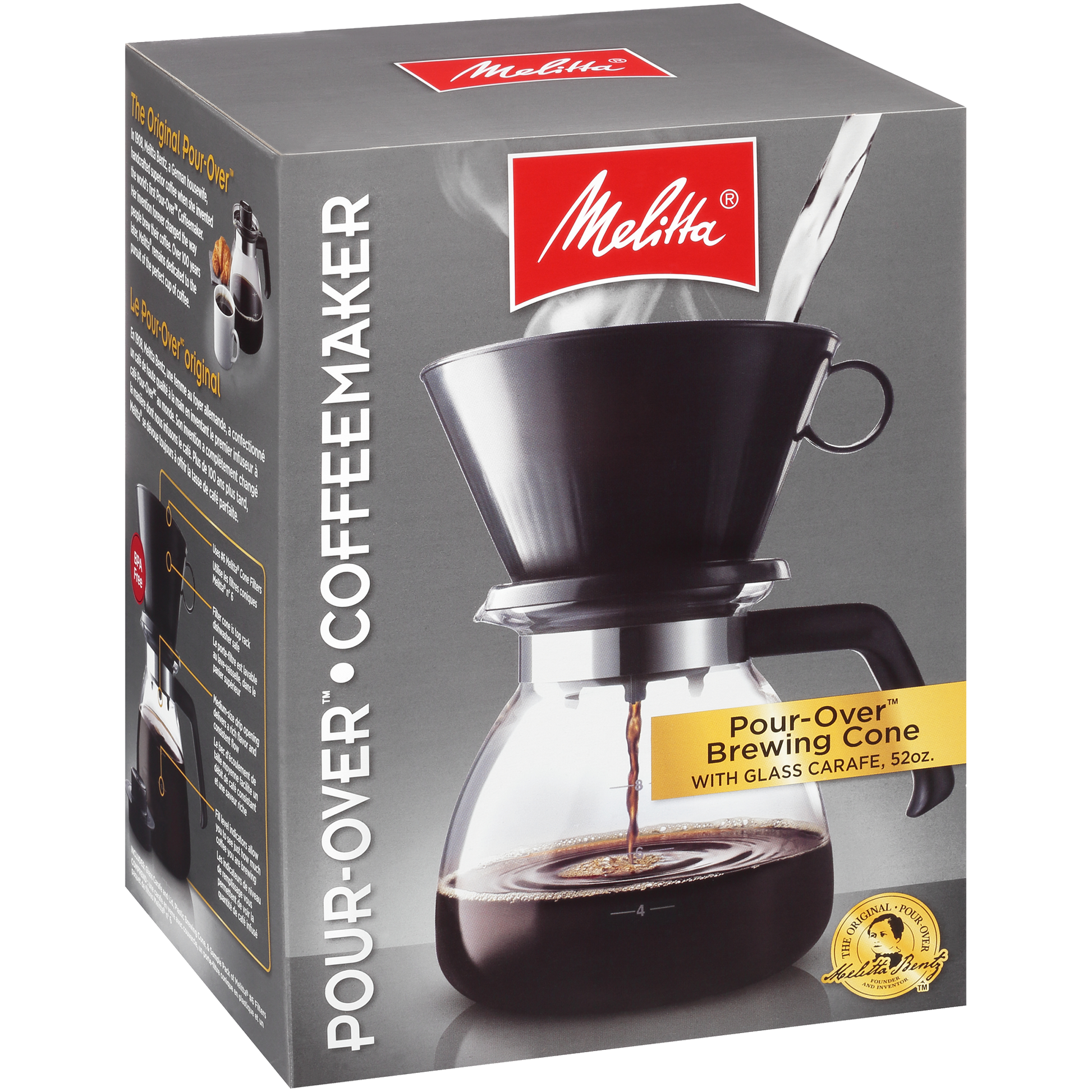 Pour over Coffee Maker Set with Extra Large Coffee Dripper, 28 Oz