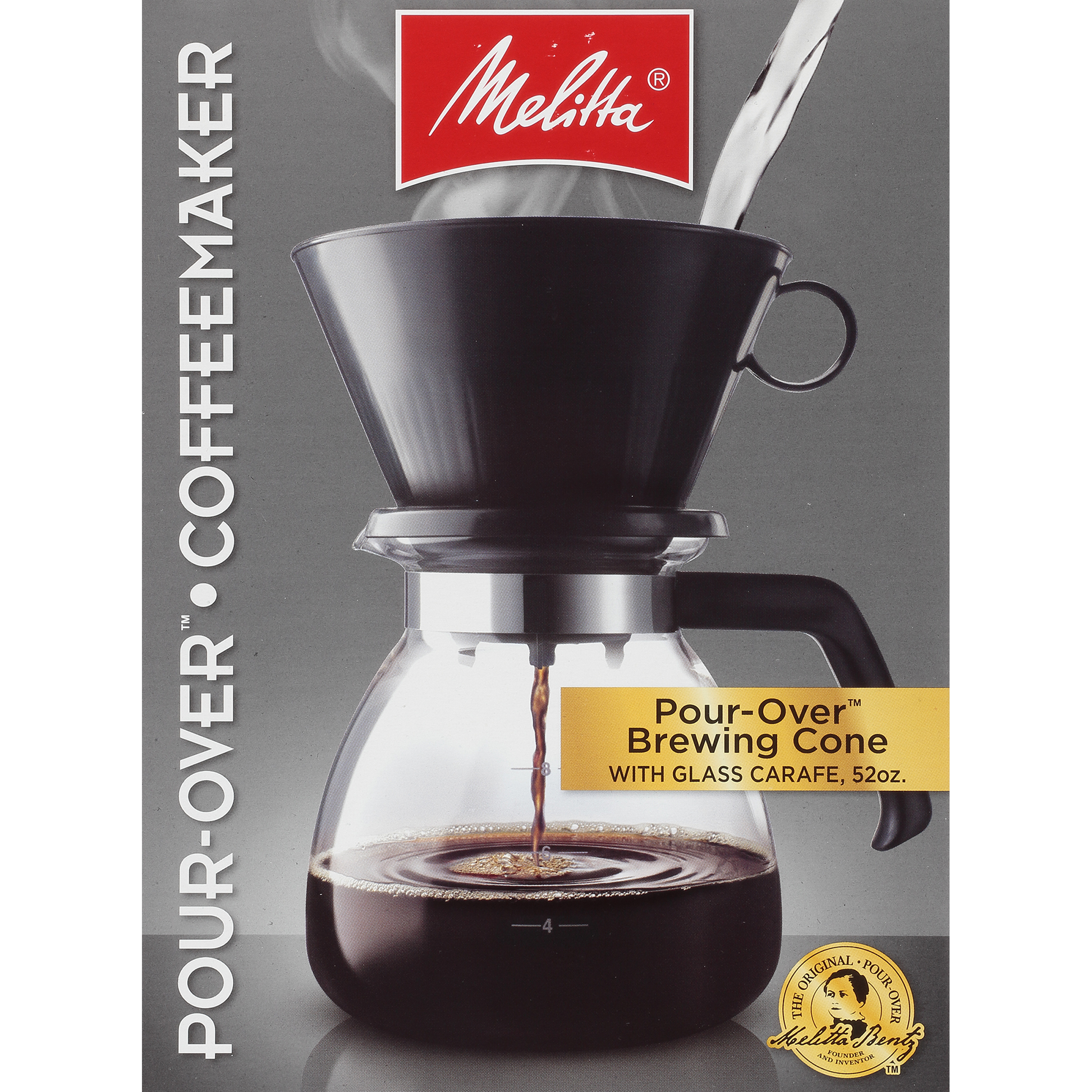 Melitta 640616 Manual Cone Filter Coffee Maker, 6-10 Cup