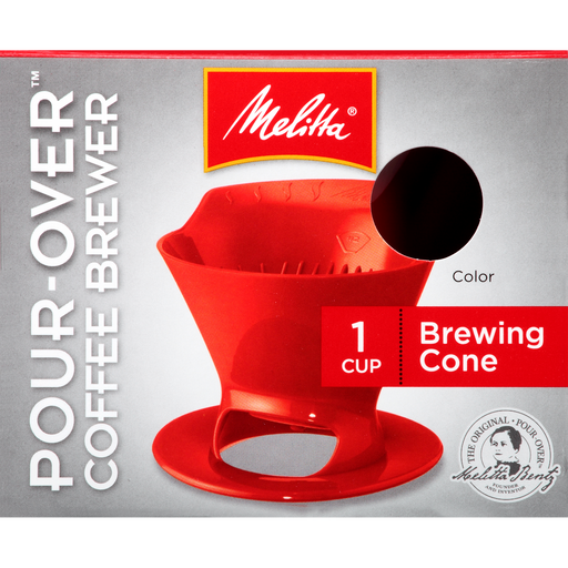 1-Cup Pour-Over™  Coffee Brew Cone - Red hover