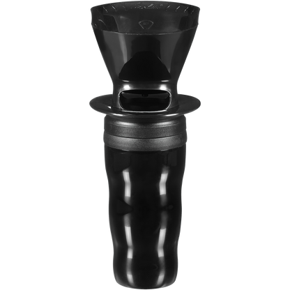  1-Cup Pour-Over Coffee Brew Cone & Travel Mug Set - Black