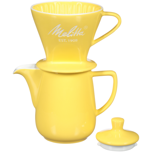 Heritage Series Porcelain Pour-Over™ Coffeemaker - Pastel Yellow