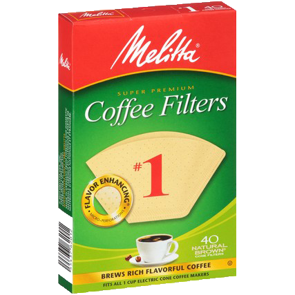 Melitta® #1 Cone Filter Paper Natural Brown - 40 Count – Melitta USA