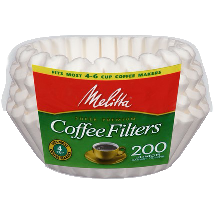 4-6 Cup Basket Filter Paper White - 200 Count  Auto renew