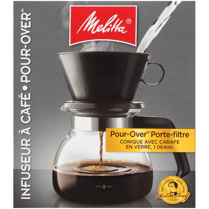 Melitta® Coffee Pour-Over & Glass Carafe (36 oz) | Official Melitta® Coffee Pour-Over & Glass Carafe (36 oz) | Official